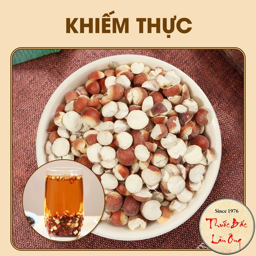 Hạt khiếm thực khô 100g, khiếm thật, vỡ đôi, thơm, sạch, không lẫn tạp chất - Lãn Ông
