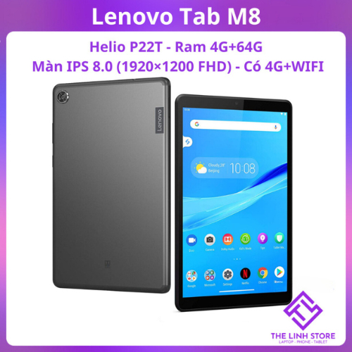 Máy tính bảng Lenovo Tab M8 màn 8.0 FHD - Ram 4G 64G có hỗ trợ 4G WIFI