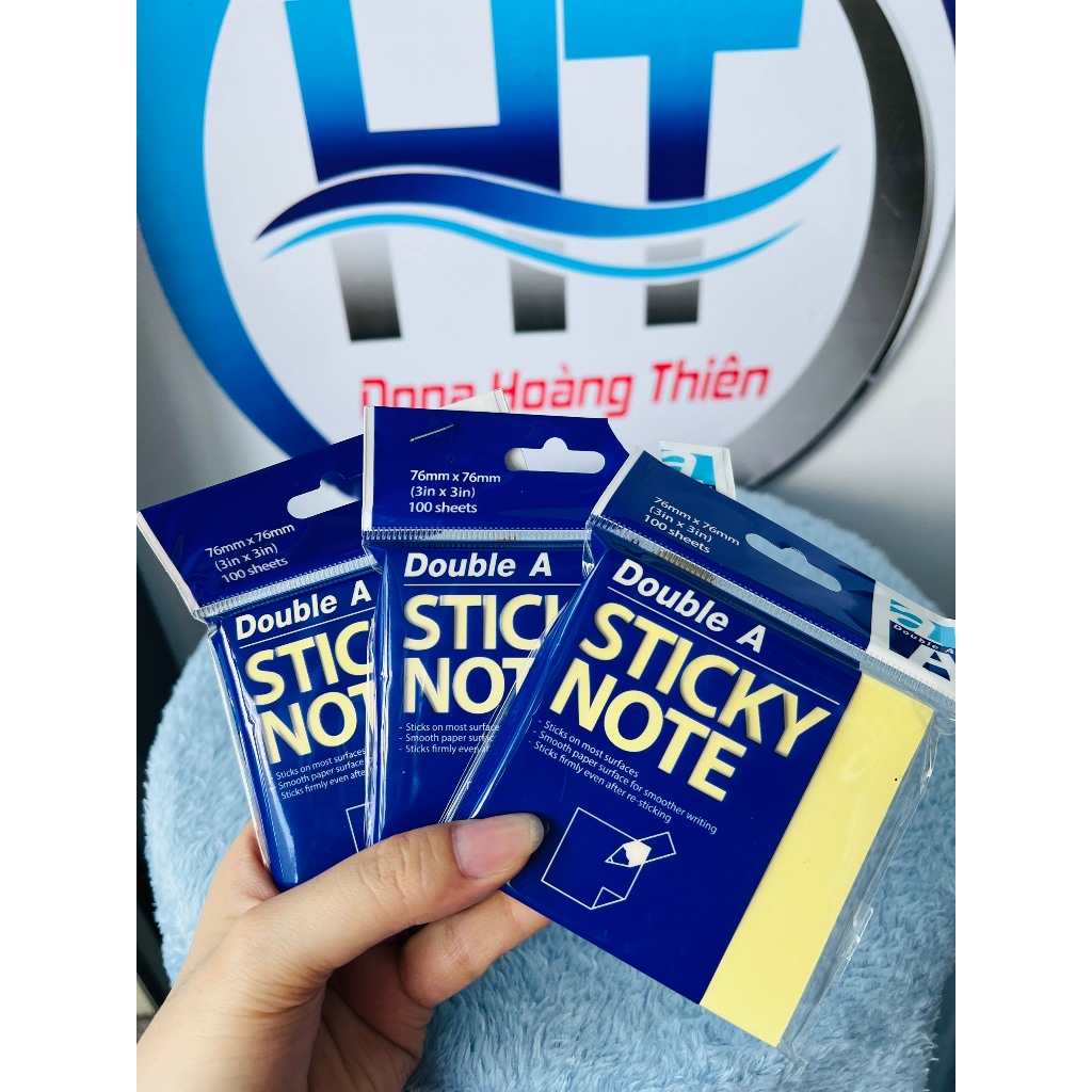 Giấy Note Double A 3*3 Vàng