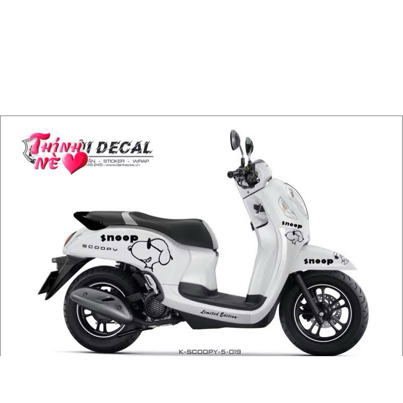 Tem Scoopy decal cao cấp