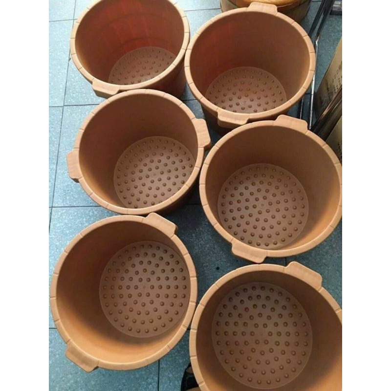 Xả Chậu nhựa ngâm chân có hạt masager(kt:38x26cm)nhựa dày dẻo nhựa loại 1 cam kết