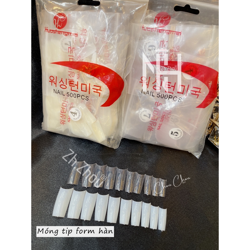 Móng tip hàn đục, móng tip form hàn cao cấp