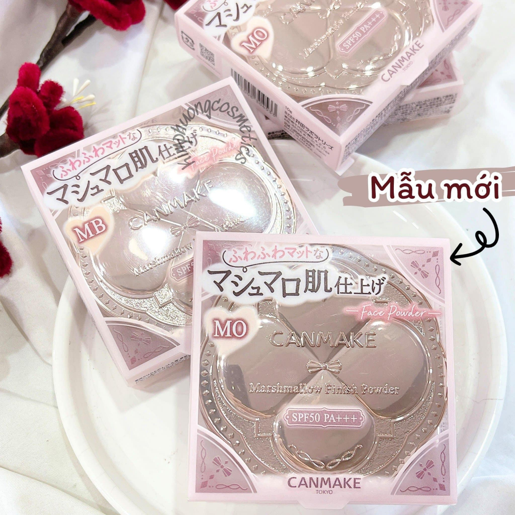 Phấn phủ Canmake Marshmallow Finish Powder Nhật Bản chống nắng SPF50 PA +++ (tone MP, MO)