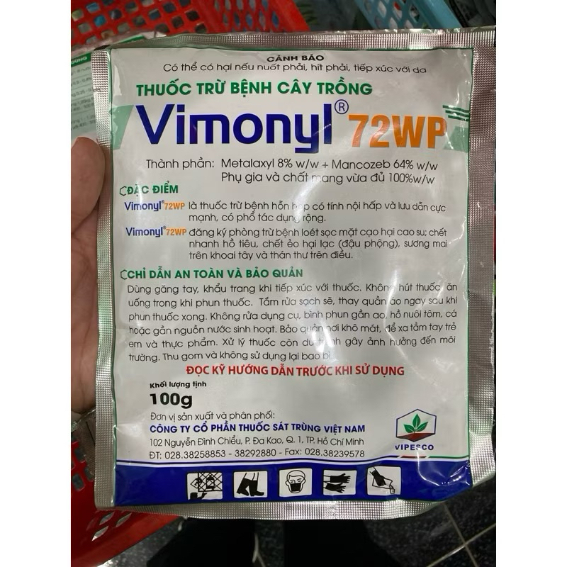 VIMONYL 72WP trừ bệnh cây trồng - vimony 72wp
