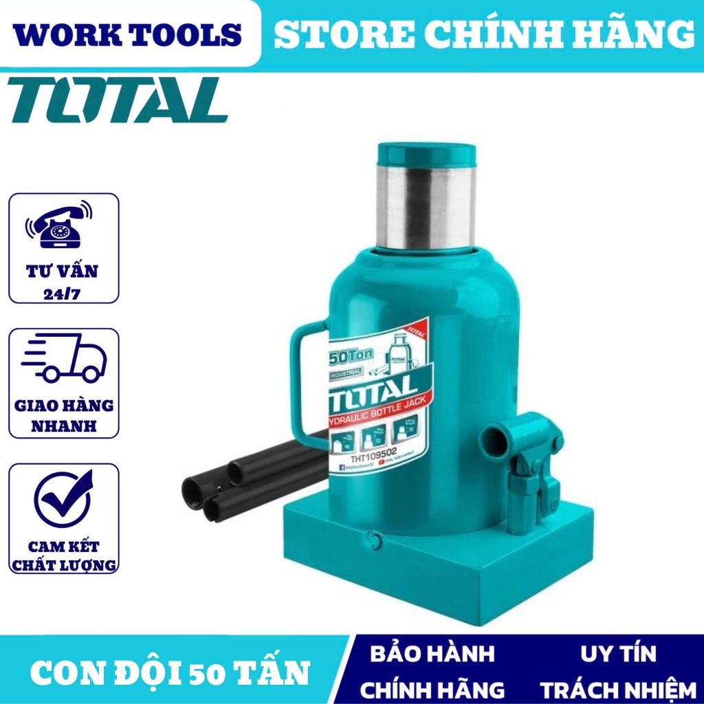 TOTAL Con đội 50 Tấn THT109502 (Cam kết Chính Hãng 100%)