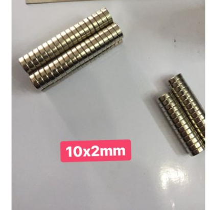 Nam châm đất hiếm 10×2mm (bộ 10v)