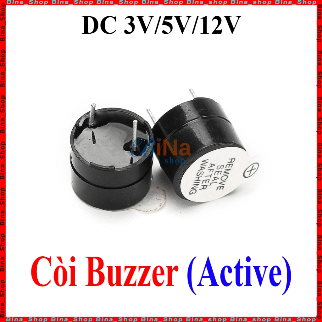 Còi Buzzer Active DC 5V Còi báo DIY 3V/5V/12V
