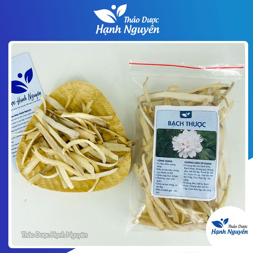 Bạch thược khô 100g, thái lát, trắng, sạch, thơm - Thảo Dược Hạnh Nguyên