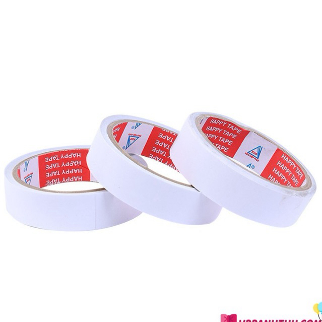 COMBO 3 CUỘN BĂNG KEO 2 MẶT 2F5 6,8m