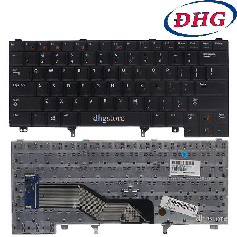 Bàn phím laptop Dell Latitude E5420 E5430 E6220 E6230 E6320 E6330 E6420 E6430 E6440 XT3 Không Đèn Chuột