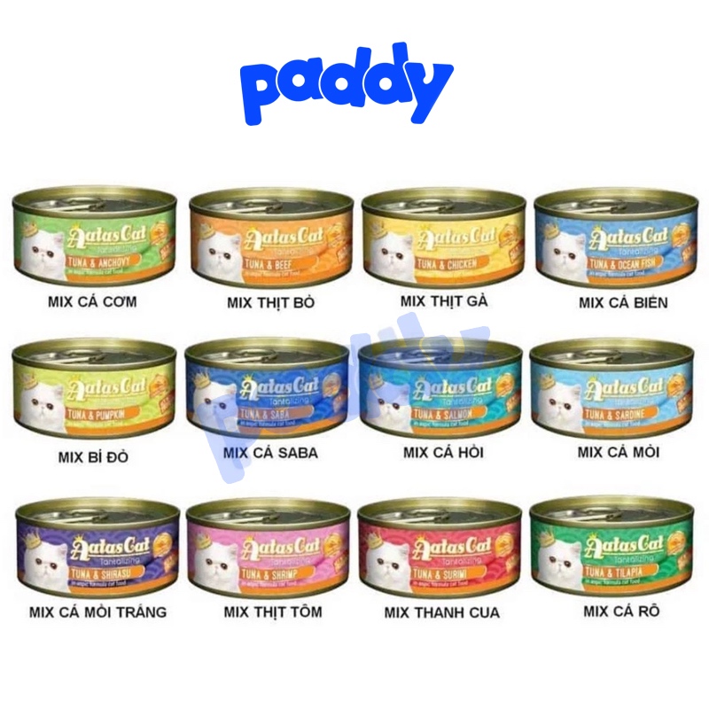 Pate AATAS Cho Mèo Mọi Lứa Tuổi (Lon nhỏ 80g)