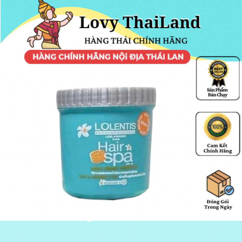 Ủ TÓC LOLENTIS, Dầu Ủ Tóc Hoa Sứ LOLENTIS Hair Spa 500ml (Thái Lan) Ủ TÓC LOLENTIS