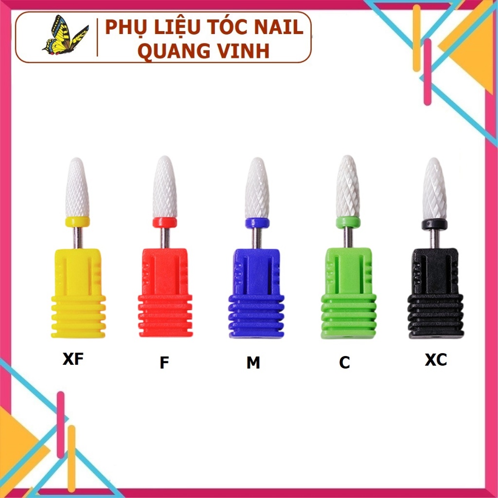 Đầu mài sứ (đầu nhọn) phá gel phá bột [Mã SP: KTT567]