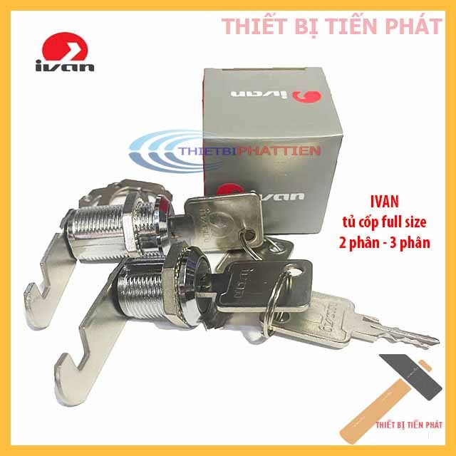 Ổ Khoá Tủ Cốp Ivan Full Size 2 Phân, 3 Phân (Chính Hãng)