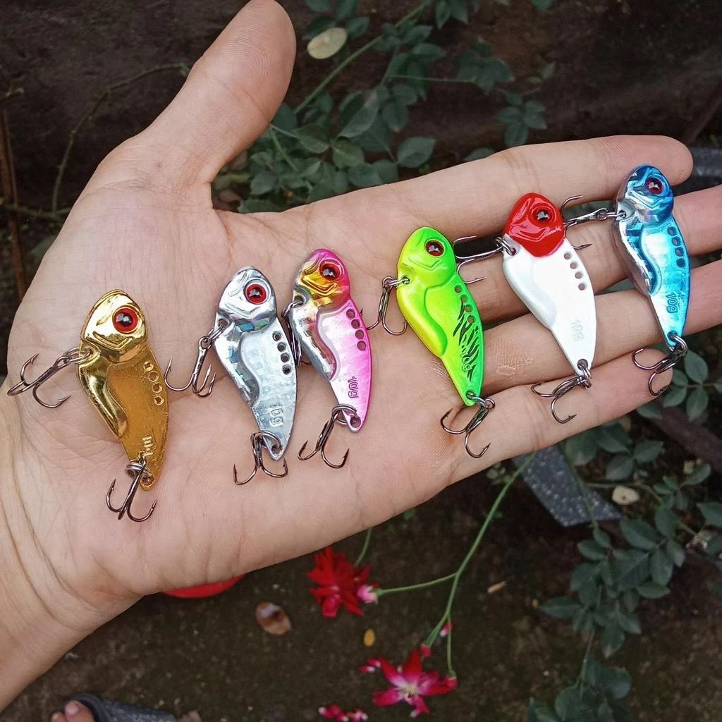 Mồi Câu Cá , Mồi Câu Lure Cá Sắt VIB Đầu Tròn 7g,10g,12g Mồi Câu Lure Cá Lóc