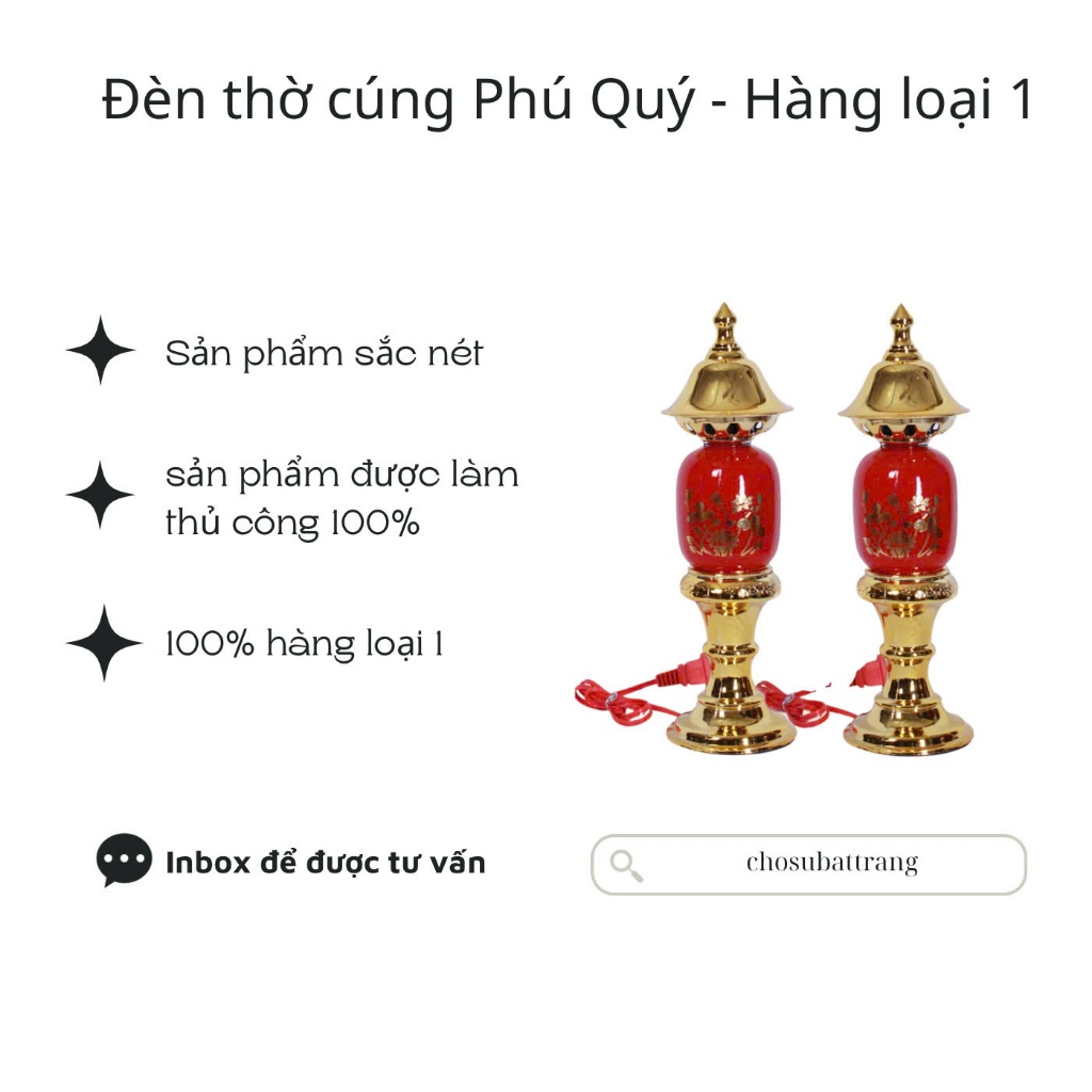 Đèn Thờ Cúng Phú Quý - Sự Lựa Chọn Hoàn Hảo Cho Không Gian Thờ Tự