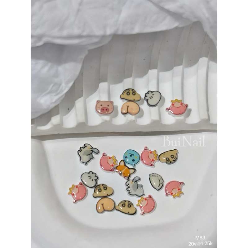 CHARM HOẠT HÌNH NHIỄU MẪU M83 SET 20 VIÊN