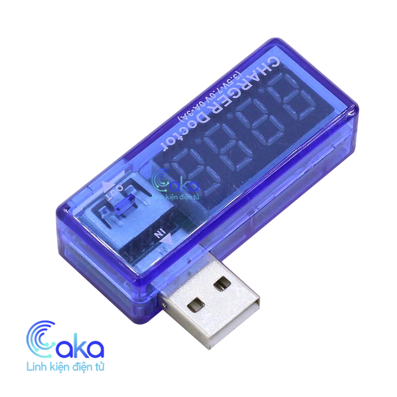 USB đo dòng đo áp V1 - Đầu USB Đo Điện Áp Và Cường Độ Dòng Điện Của Bộ Sạc Điện Thoại Di Động Có Màn Hình Kỹ Thuật Số
