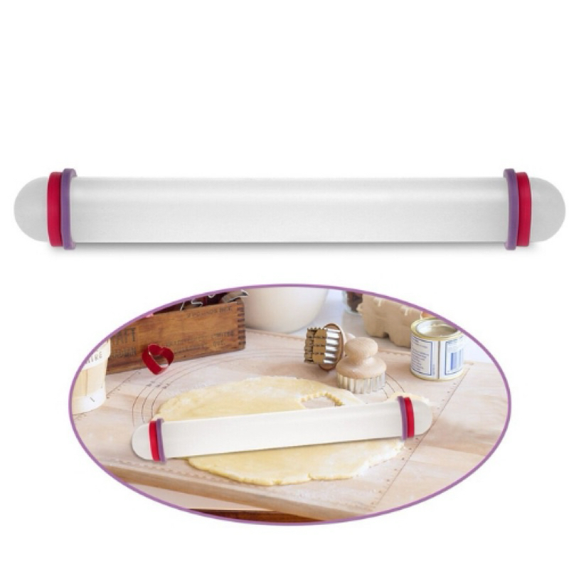 Cán bột nhựa - cán lăn bột nhựa 23cm