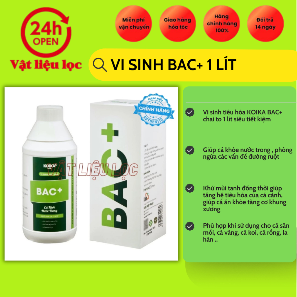 Vi sinh BAC+ 1 lít