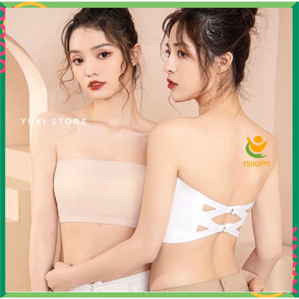 Áo ngực quây không dây Đúc Su Trơn Sexy Áo Ngực Không Gọng Quây Ngang Cho Nữ AOLOT01