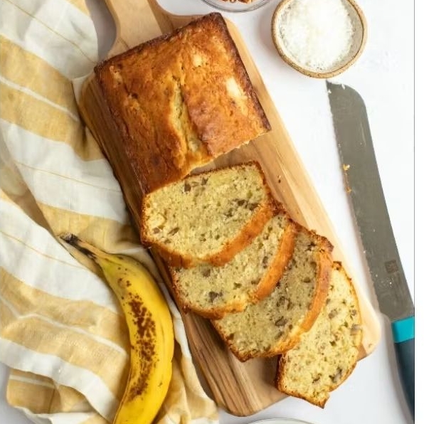 Bánh Chuối Óc Chó (350g) - Banana Walnut Loaf Cake - Best Seller dòng bánh ngọt "ít ngọt"