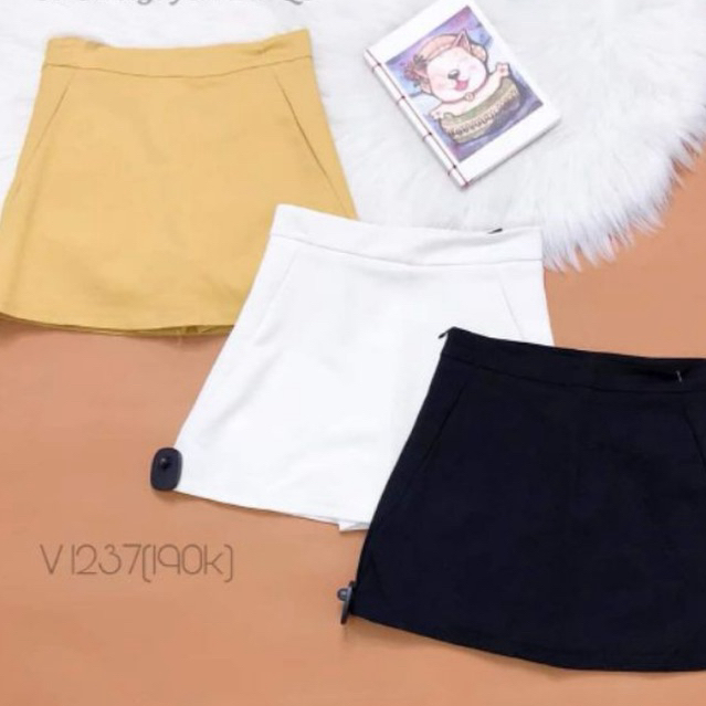 Váy chữ a khoá bên basic