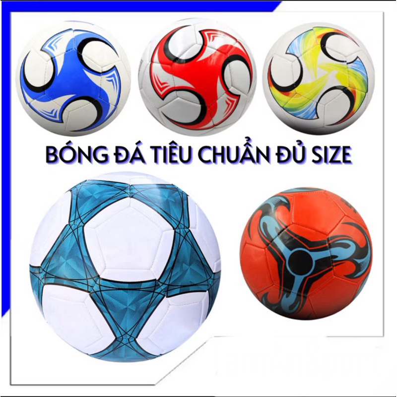Bóng Đá Số 3 4 5, Trái Banh Da PU Cao Cấp Đủ Size Trẻ Em Người Lớn Thi Đấu Sân Cỏ Nhân tạo