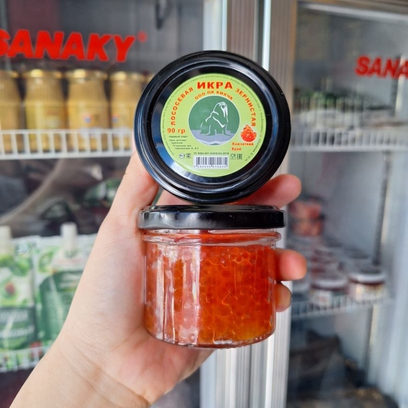 TRỨNG CÁ HỒI TỰ NHIÊN 90gr {nội địa Nga}
