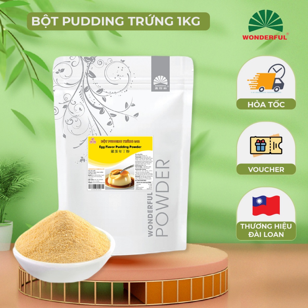 BỘT PUDDING TRỨNG WONDERFUL - Thơm bùi, béo ngậy, dễ chế biến