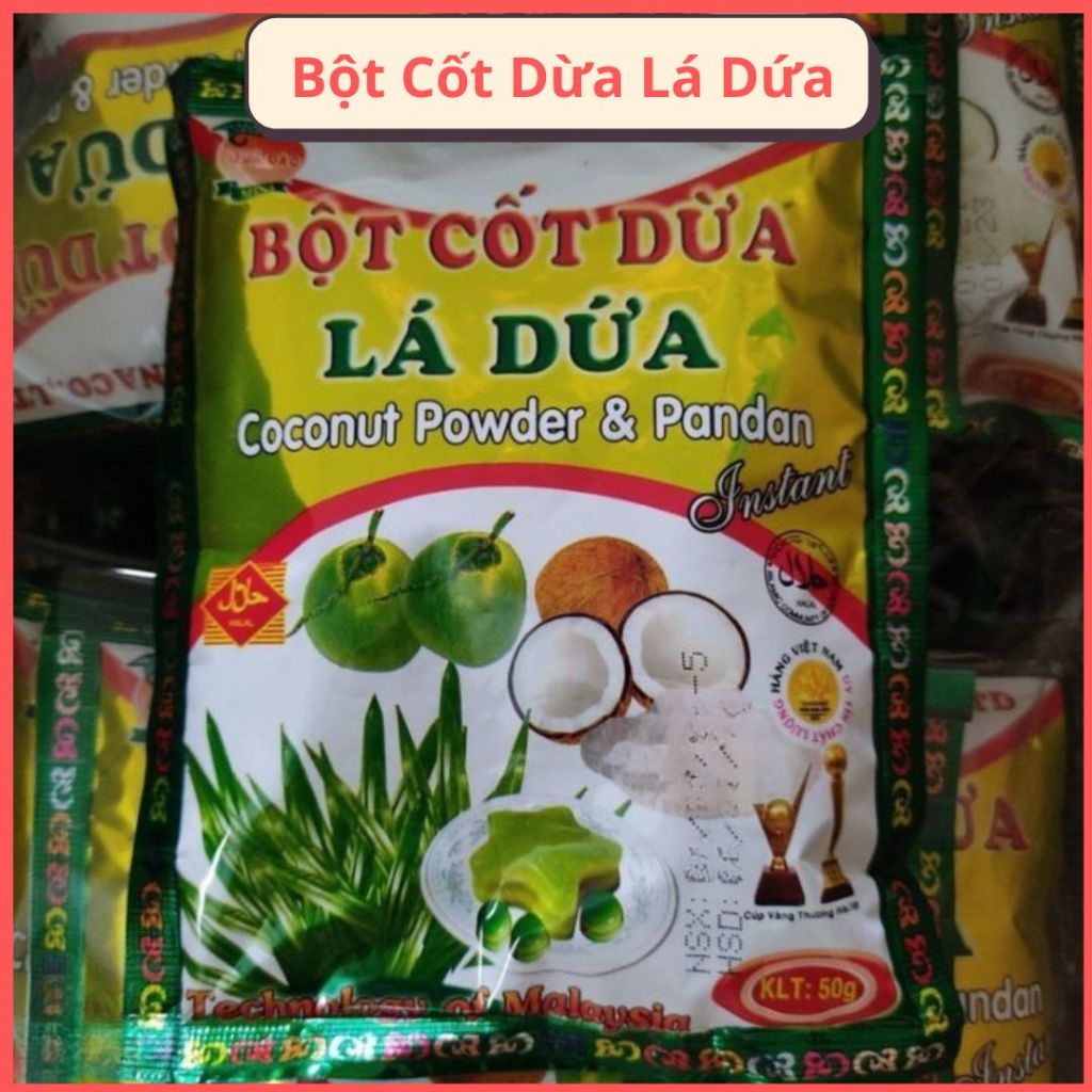 Bột Cốt Dừa Lá Dứa 50g - Hương Vị Tự Nhiên Cho Món Ngon Hoàn Hảo