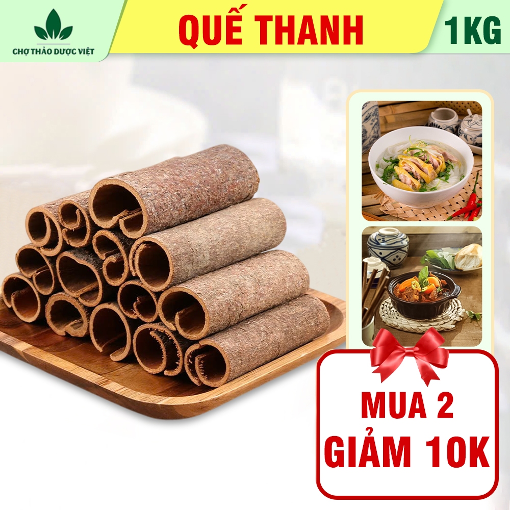 Quế thanh 1kg, vỏ quế thơm cay, dùng pha trà, nấu ăn, gia vị nấu phở, xông nhà - Chợ Thảo Dược Việt
