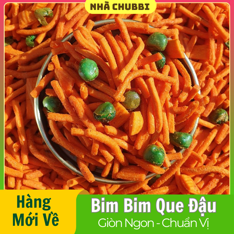 Bim Bim Que Đậu Tuổi Thơ Nhà Chubbi - Đồ Ăn Vặt - HÀNG XỊN LOẠI 1 - Snack Bim Que Đậu Hà Lan