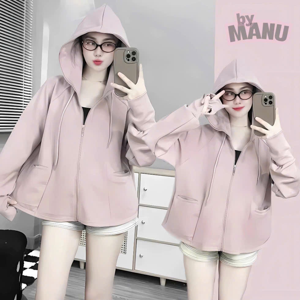 Áo chống nắng nữ cánh rơi 4 TÚI, chất vải UMI dày dặn, cản tia UV, thấm hút mồ hôi, form freesize