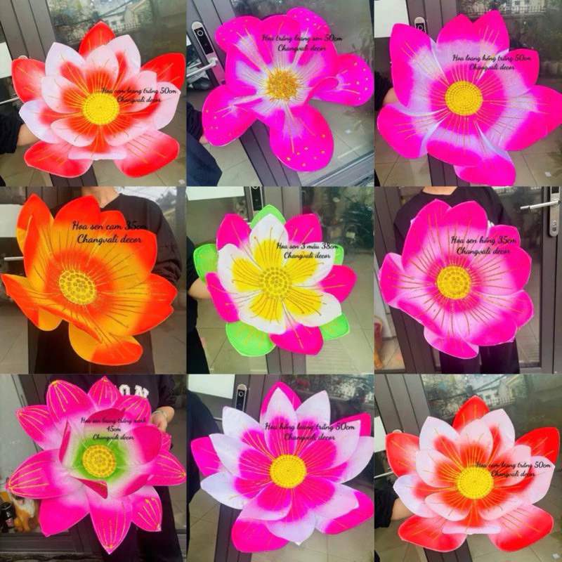 Hoa sen múa biểu diễn văn nghệ, phụ kiện biểu diễn phục vụ lễ hội ( ảnh thật)