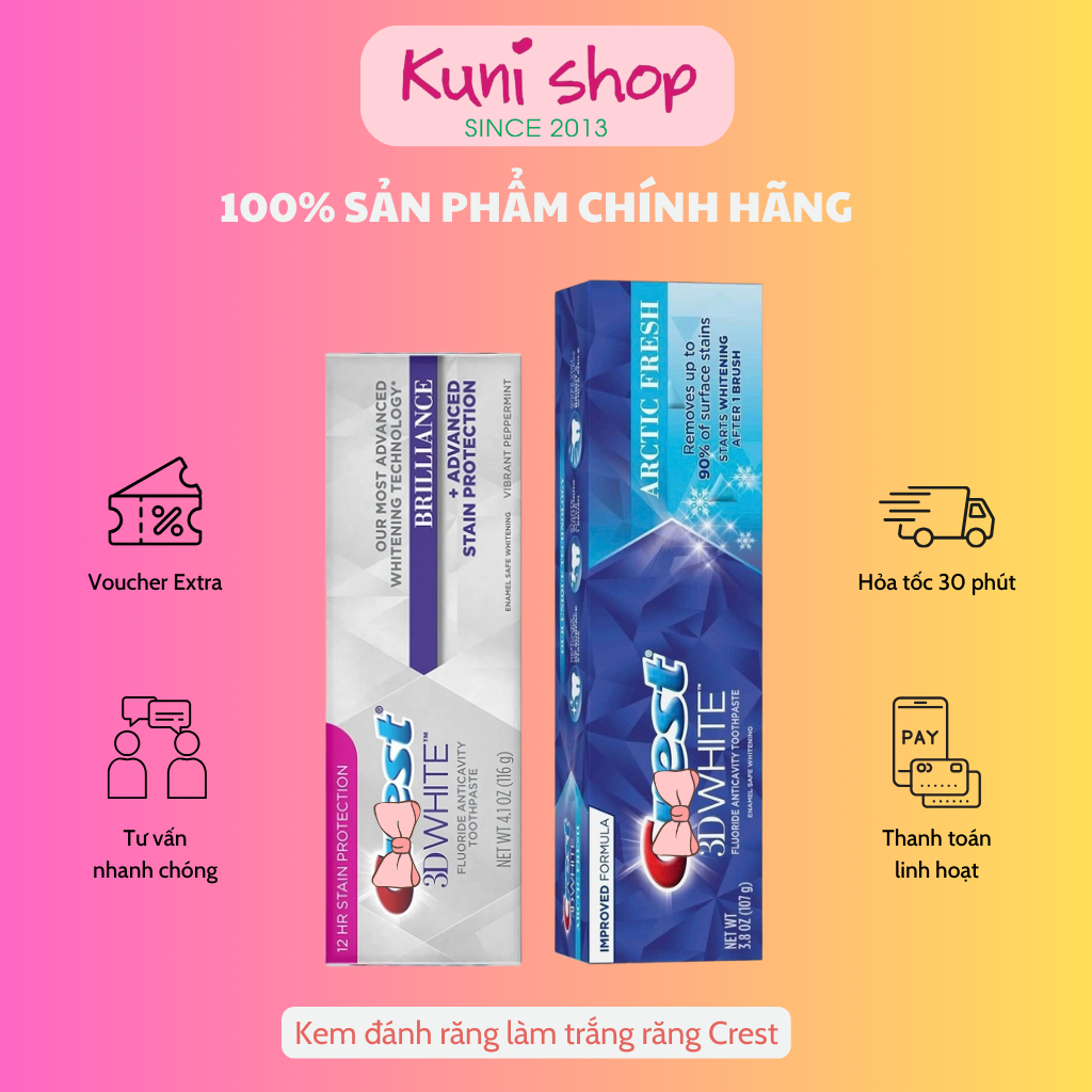Các sản phẩm Kem đánh răng Crest