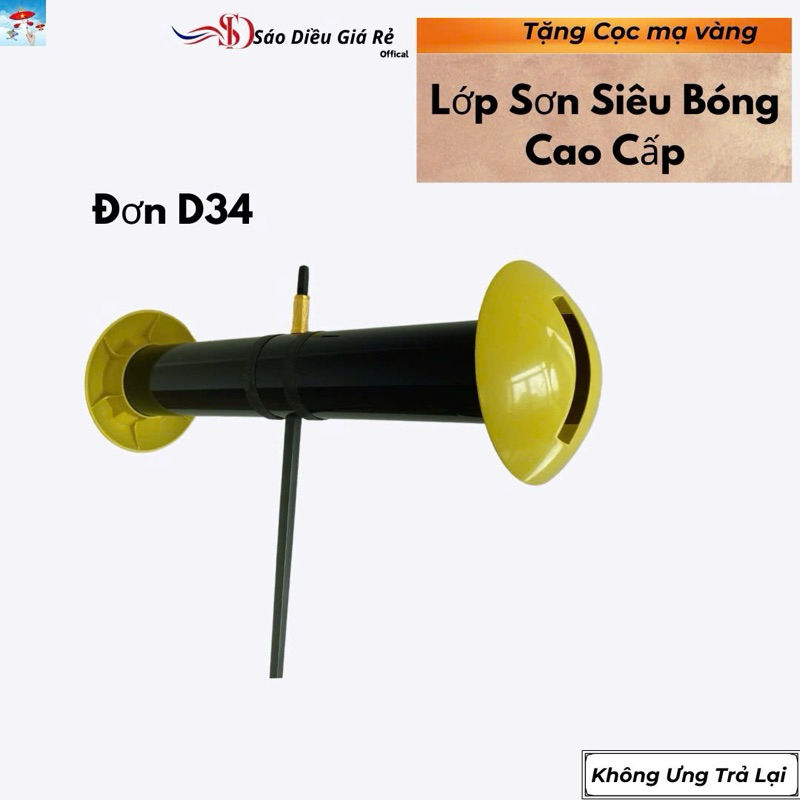 Sáo diều full nhựa d34 hàng tuyển chọn âm vang siêu bóng