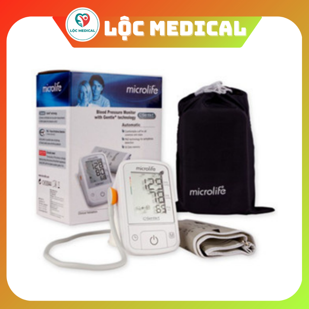 Máy đo huyết áp bắp tay Microlife A2 Basic (Trắng)