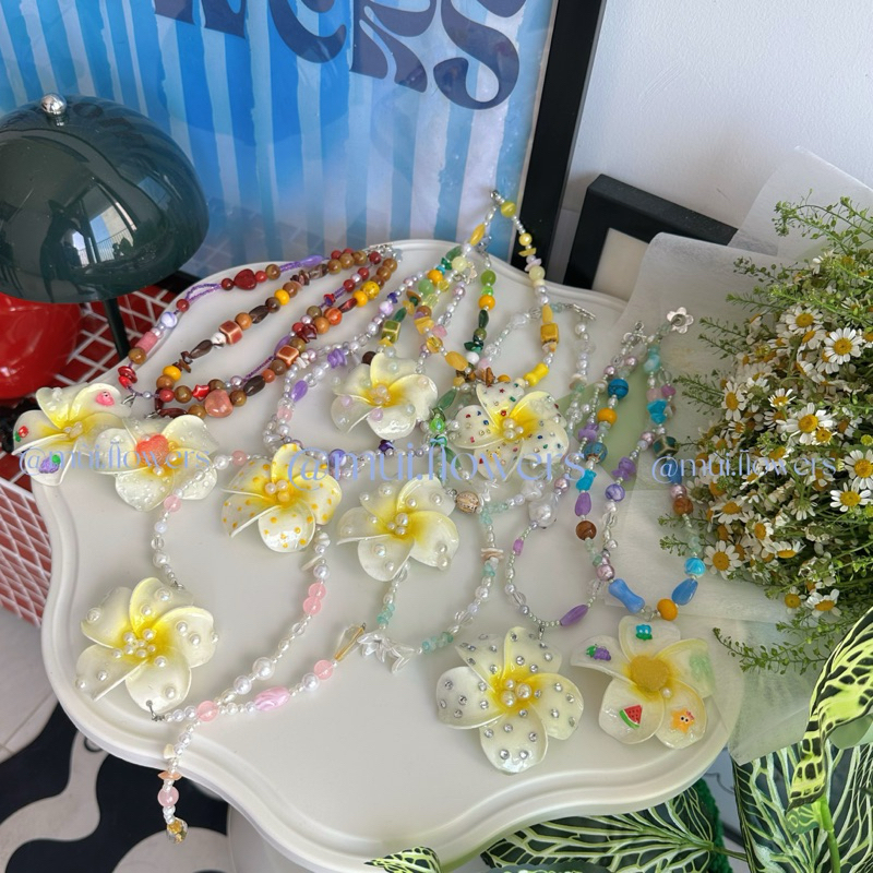 [ NEW FLOWERS ] vòng cổ hoa khô kết hợp hạt trend only one