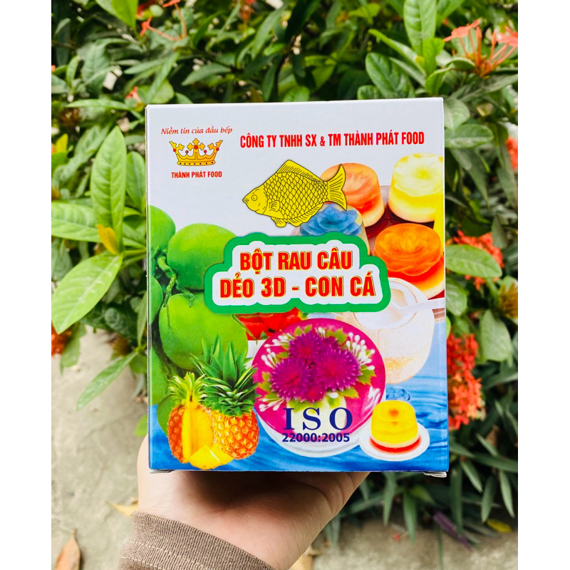 Bột rau câu con cá dẻo 3D hộp 12 gói