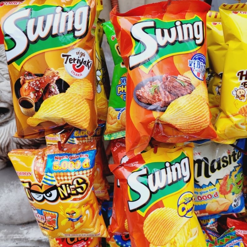 Com bo 5 gói Bim bim swing 32g