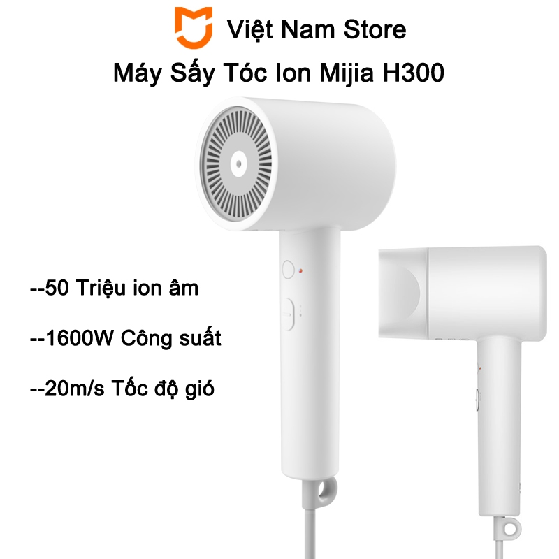 Máy Sấy Tóc Ion Mijia H300 - 20m/s Tốc độ gió - 1600W Công suất - 50 triệu ion âm