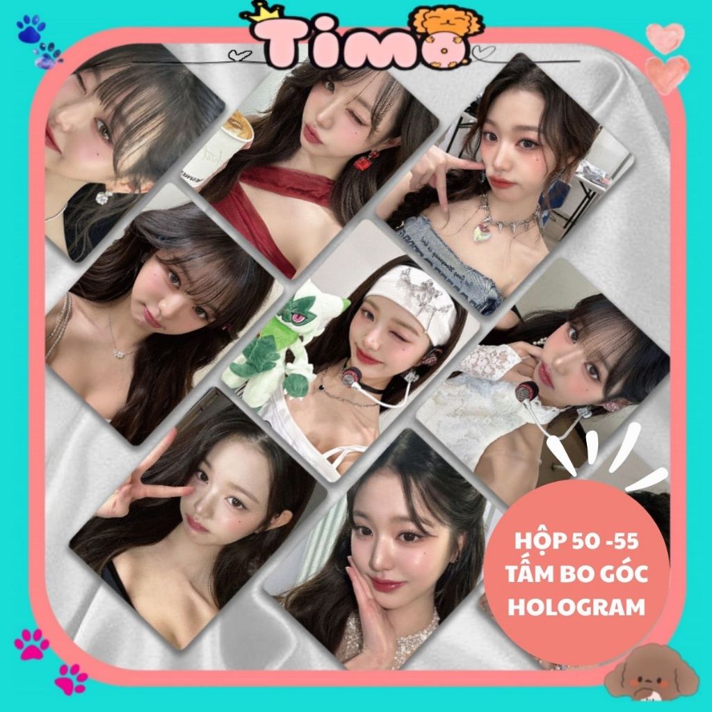 Card Wony.oung Lomo Hộp Bo Góc I.ve Hộp 50-55 Tấm Ảnh Vibe Style Kpop Timo QT43