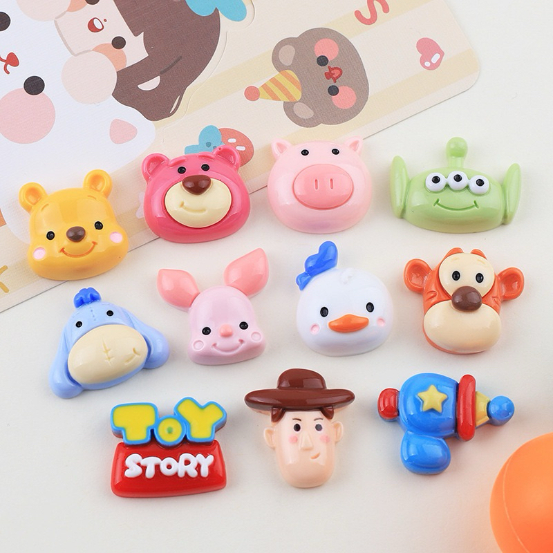 SET 10 CHARM NHÂN VẬT HOẠT HÌNH GẮN DÉP ( ĐÃ GẮN NÚT)