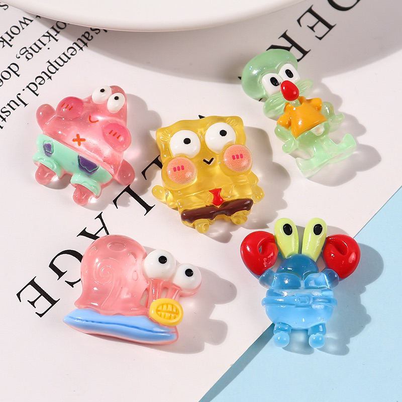 SET 10 JIBITZ, STICKER, CHARM BỌT BIỂN TRONG GẮN DÉP CROSS, TRANG TRÍ PHỤ KIỆN ( ĐÃ GẮN NÚT)