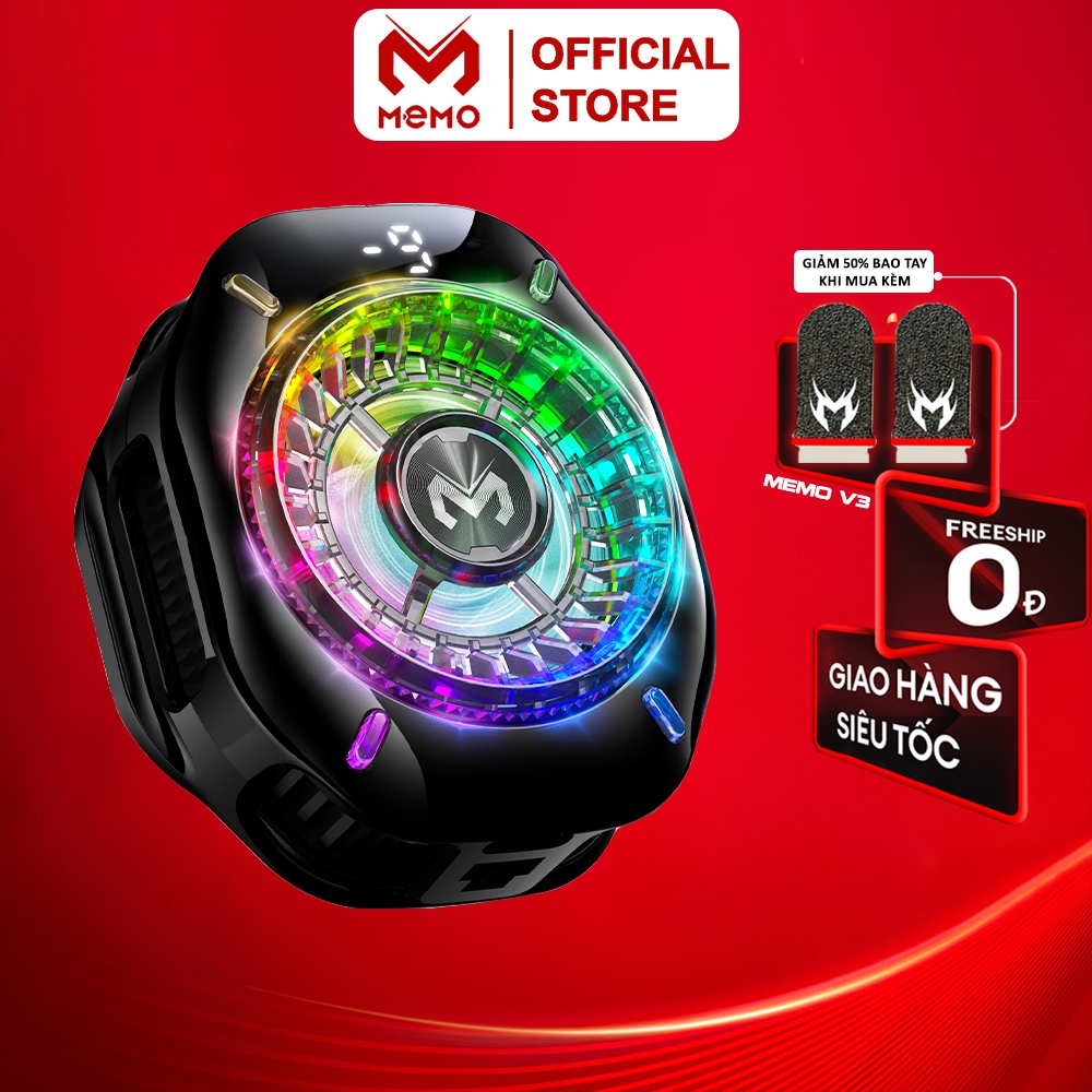Sò lạnh MEMO CX10 2025 mới 3 phiên bản digital pro màn hình led điều chỉnh rgb giảm nhiệt độ chơi game tăng fps