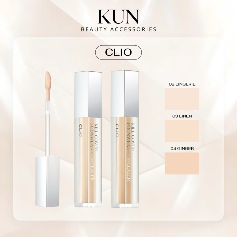 Che khuyết điểm Clio Kill Cover Liquid Concealer lâu trôi che khuyết điểm cao