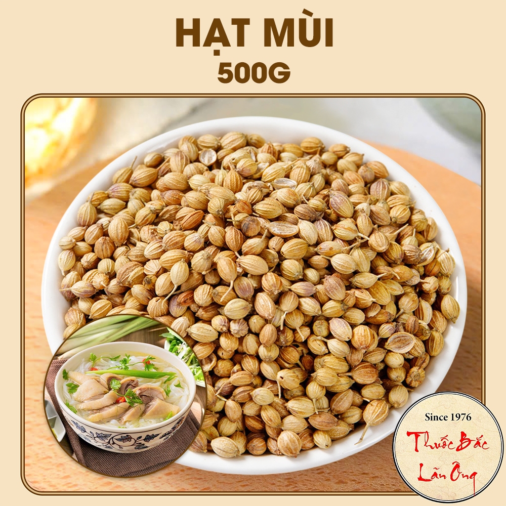 Hạt mùi khô 500g, hạt ngò, thơm, sạch, gia vị nấu phở, nấu nước sâm, pha trà