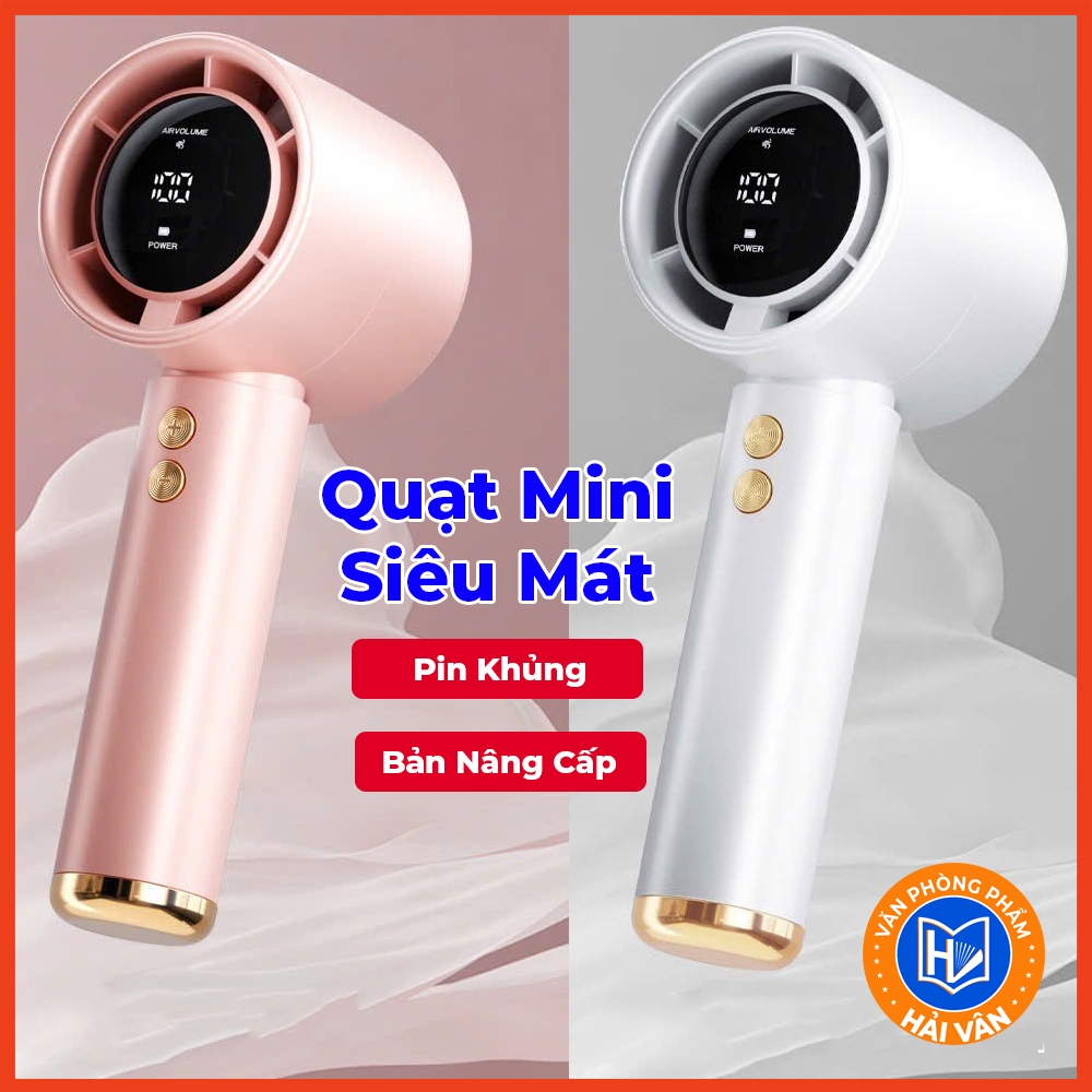 Quạt mini 5000mAh M2 di động cầm tay có thể sạc gió mạnh 100 tốc độ turbo phản lực màn hình hiển thị pin