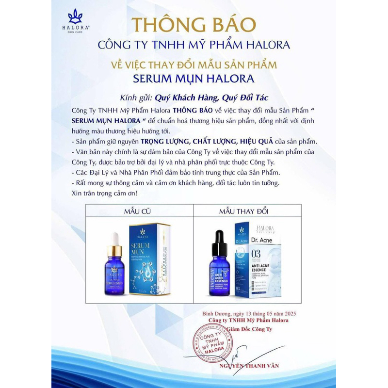 Serum Mụn Halora